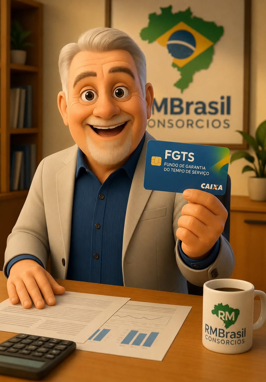 Carteira do FGTS sobre notas de real